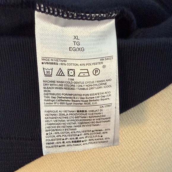 NWOT Banana Republic Navy Full Zip Sweater Men’s XL Knit Zip Cardigan - Picture 4 of 4